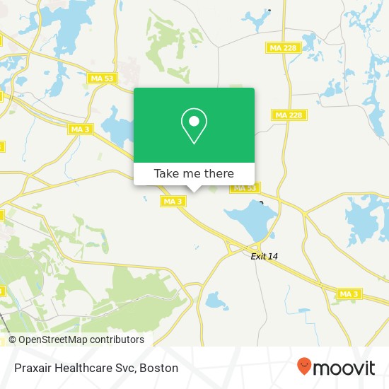 Praxair Healthcare Svc map