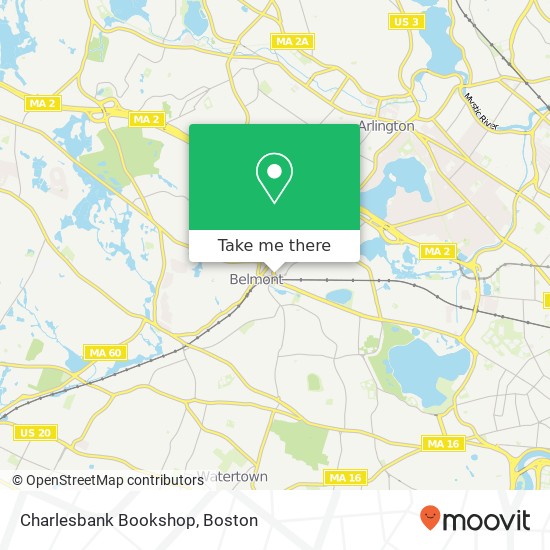 Charlesbank Bookshop map