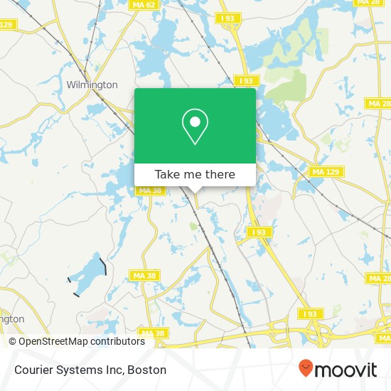 Mapa de Courier Systems Inc