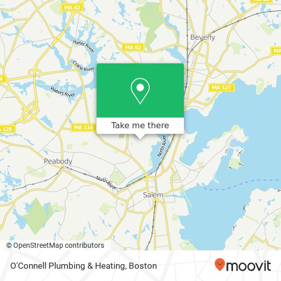 O'Connell Plumbing & Heating map