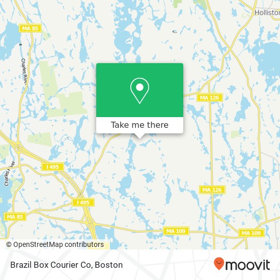 Mapa de Brazil Box Courier Co