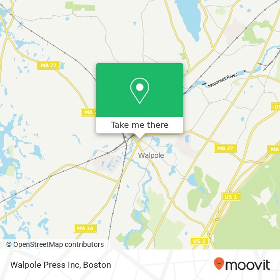 Mapa de Walpole Press Inc