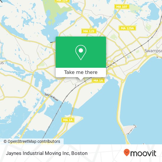 Jaynes Industrial Moving Inc map