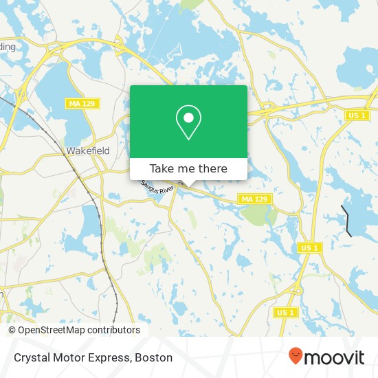 Crystal Motor Express map