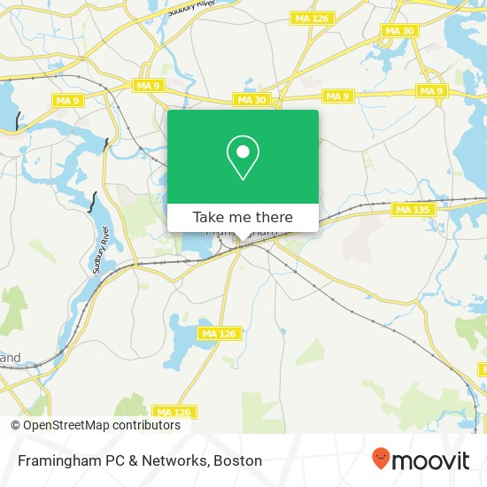 Framingham PC & Networks map