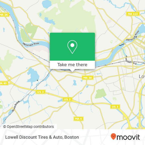 Lowell Discount Tires & Auto map