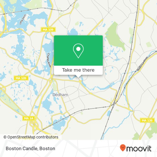 Mapa de Boston Candle