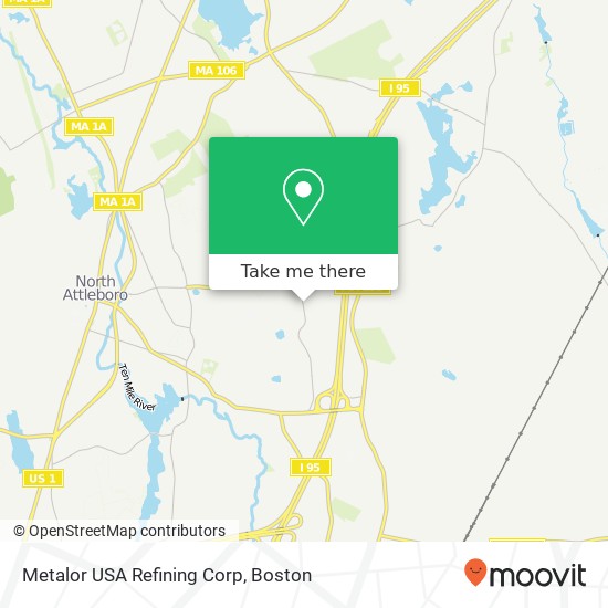 Mapa de Metalor USA Refining Corp