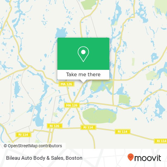 Bileau Auto Body & Sales map