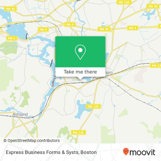 Mapa de Express Business Forms & Systs