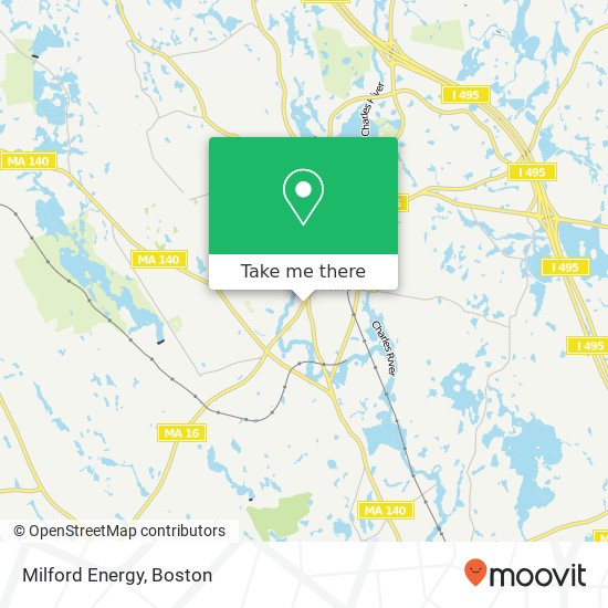 Milford Energy map