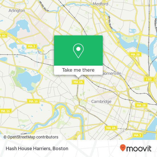 Hash House Harriers map