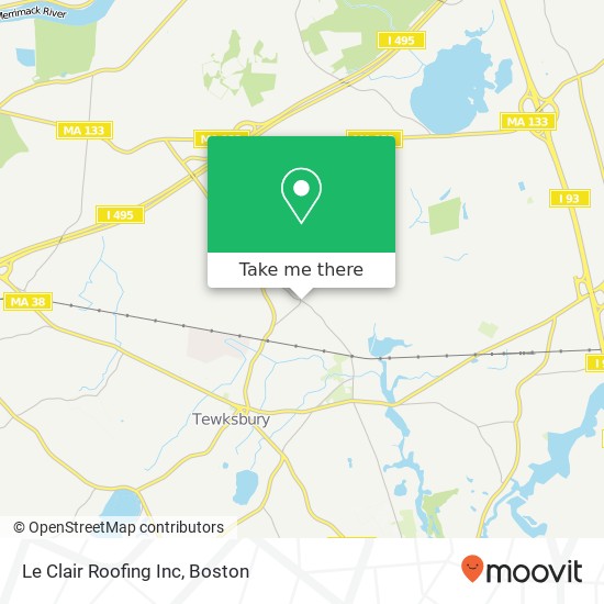 Le Clair Roofing Inc map