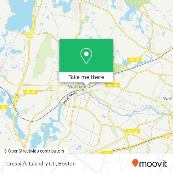 Cressie's Laundry Ctr map