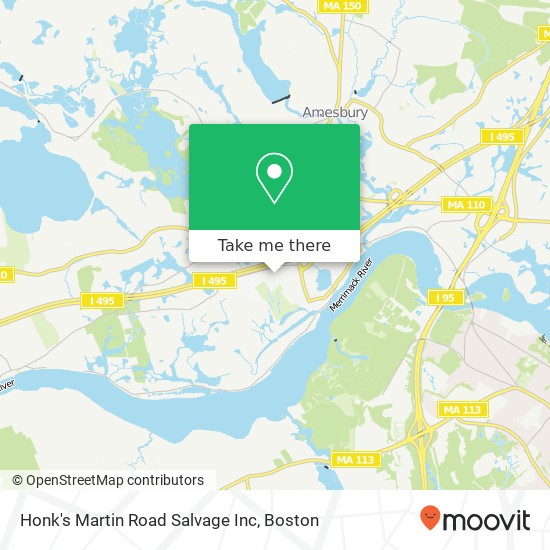 Mapa de Honk's Martin Road Salvage Inc