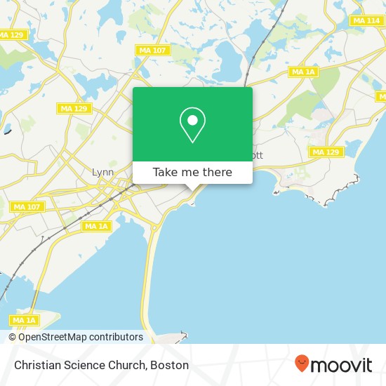 Mapa de Christian Science Church