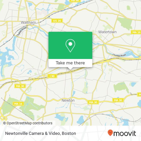 Mapa de Newtonville Camera & Video