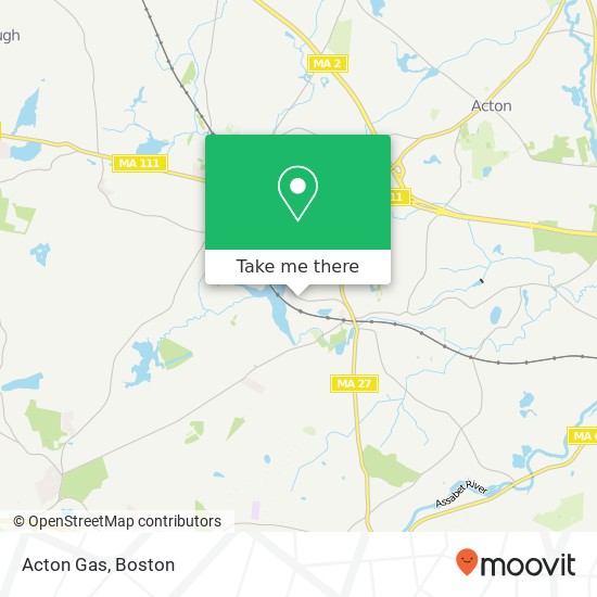 Acton Gas map