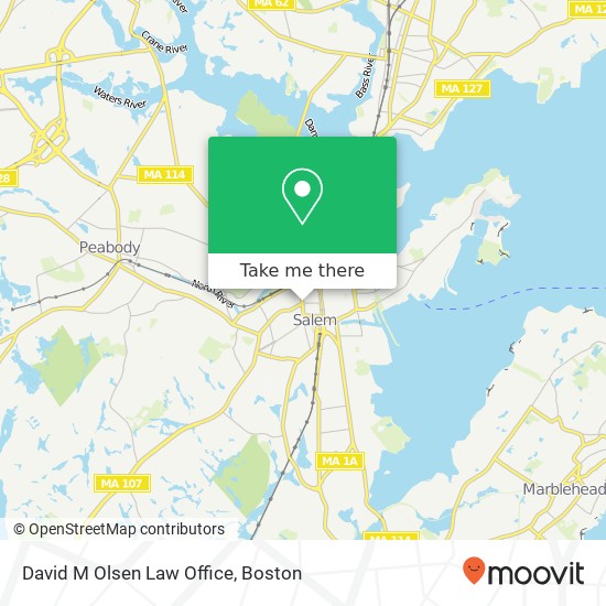 Mapa de David M Olsen Law Office