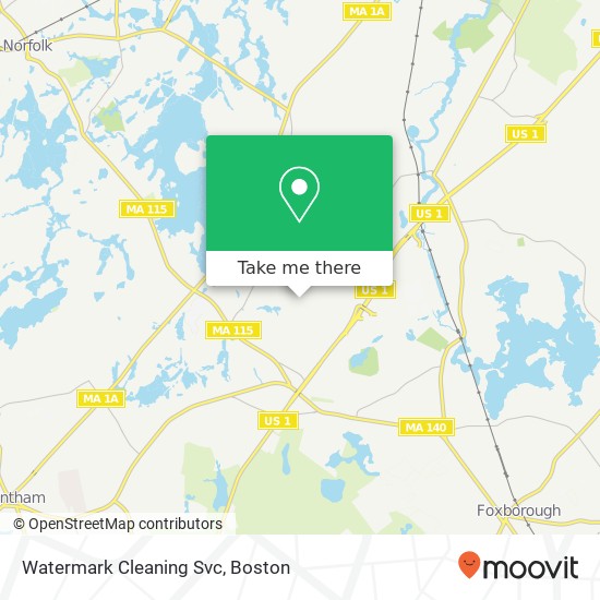 Mapa de Watermark Cleaning Svc