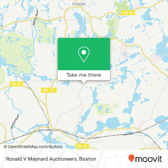 Ronald V Maynard Auctioneers map