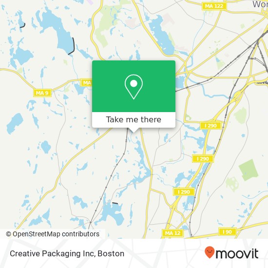 Creative Packaging Inc map