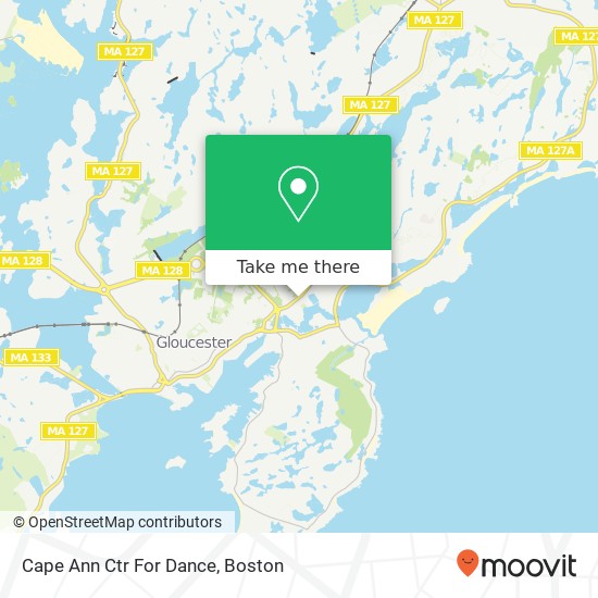 Mapa de Cape Ann Ctr For Dance