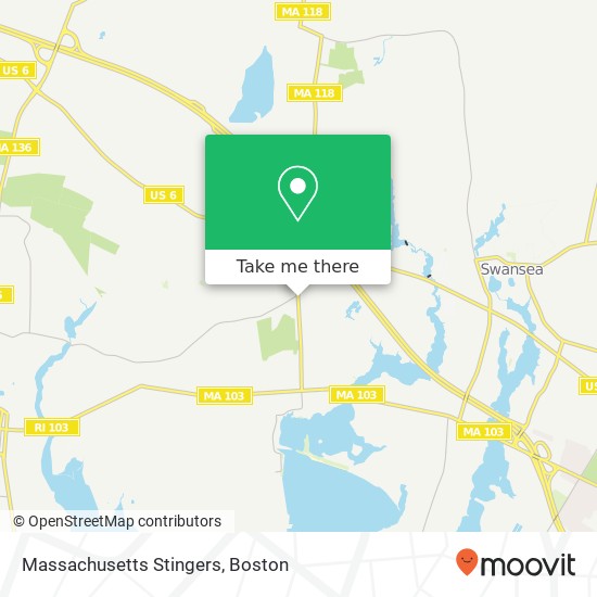 Massachusetts Stingers map