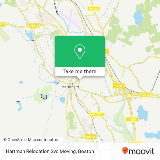 Mapa de Hartman Relocation Svc Moving