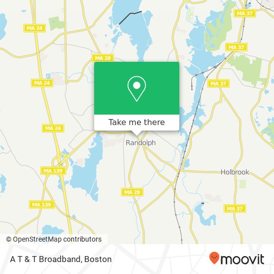Mapa de A T & T Broadband