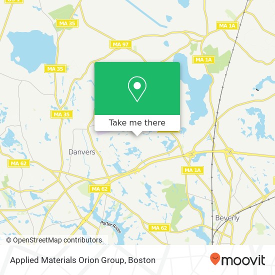 Applied Materials Orion Group map