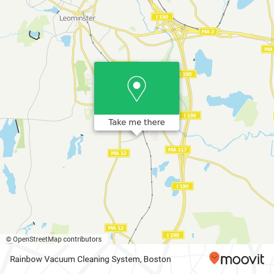 Rainbow Vacuum Cleaning System map