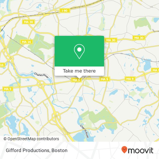 Gifford Productions map