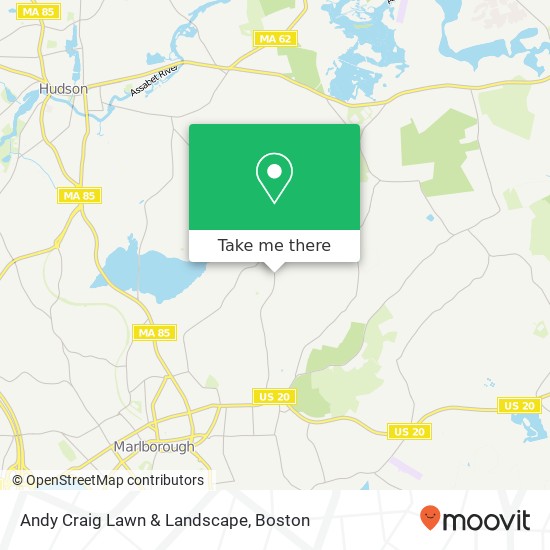 Andy Craig Lawn & Landscape map