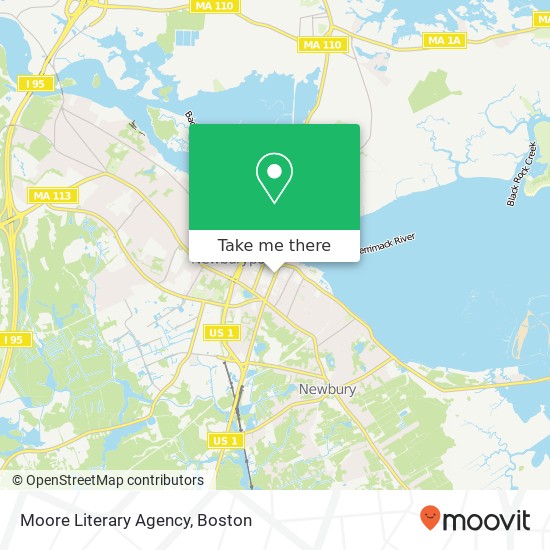 Mapa de Moore Literary Agency