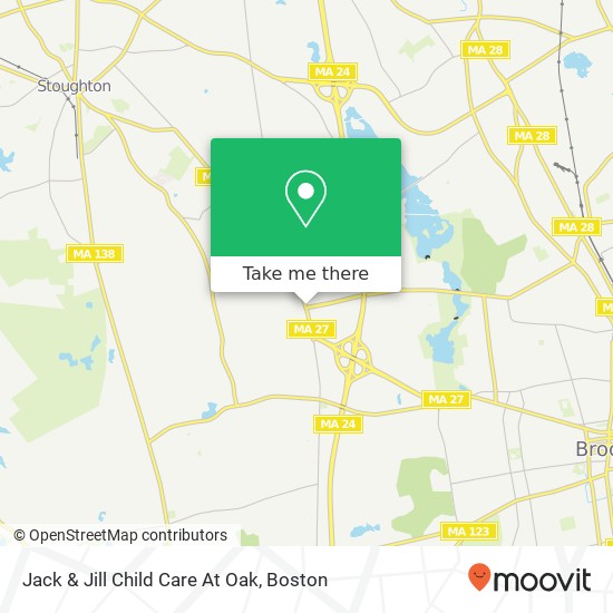 Mapa de Jack & Jill Child Care At Oak