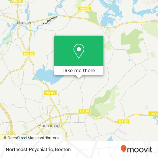 Northeast Psychiatric map