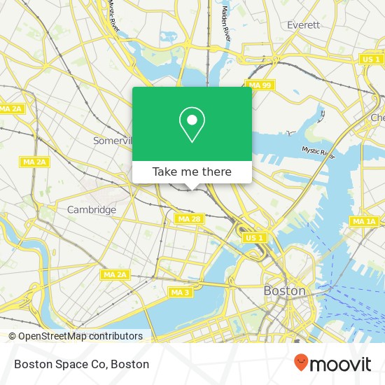 Mapa de Boston Space Co