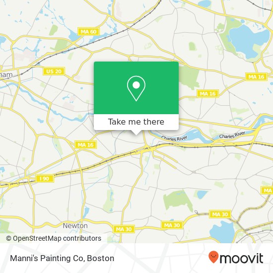 Manni's Painting Co map