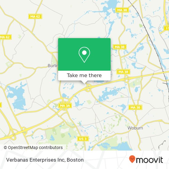 Verbanas Enterprises Inc map