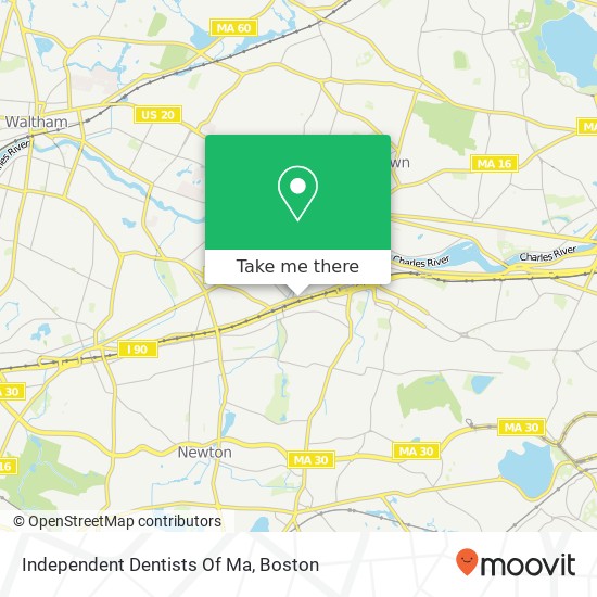 Independent Dentists Of Ma map