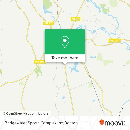 Mapa de Bridgewater Sports Complex Inc