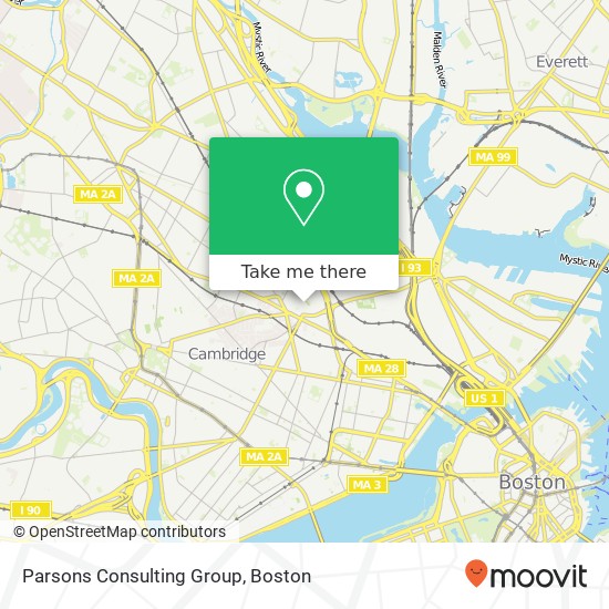 Mapa de Parsons Consulting Group