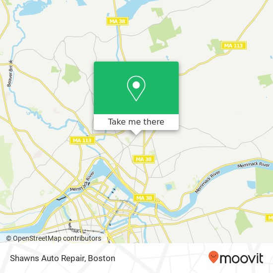 Shawns Auto Repair map