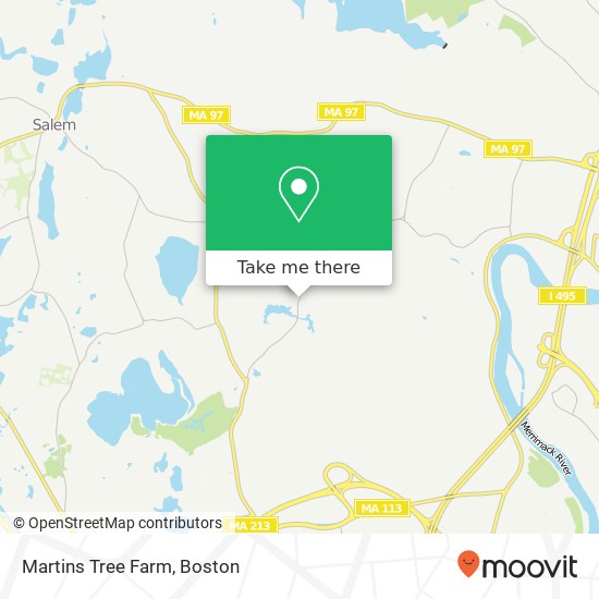 Mapa de Martins Tree Farm