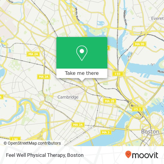 Mapa de Feel Well Physical Therapy