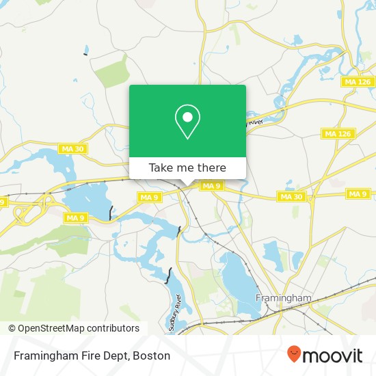 Mapa de Framingham Fire Dept