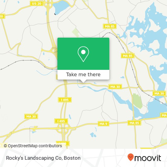 Rocky's Landscaping Co map
