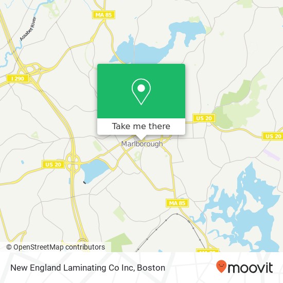 Mapa de New England Laminating Co Inc