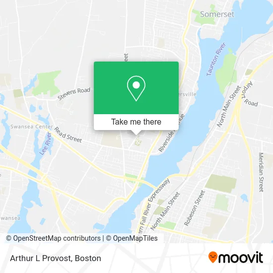 Arthur L Provost map